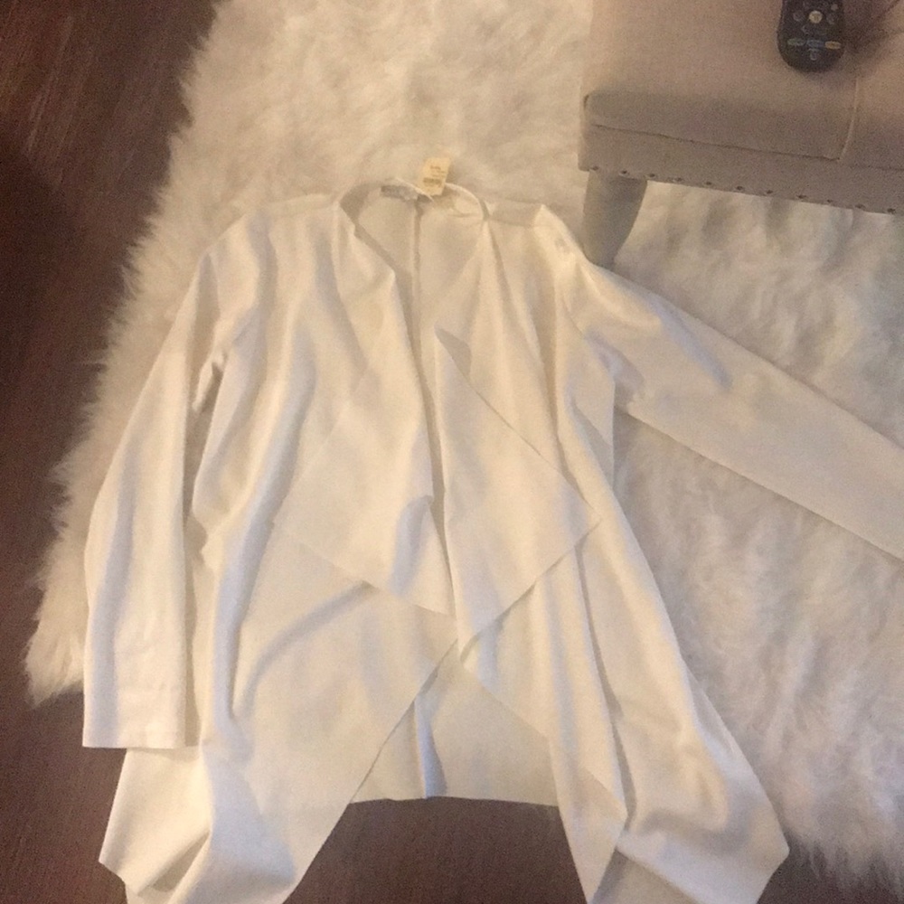 Off white long cardigan